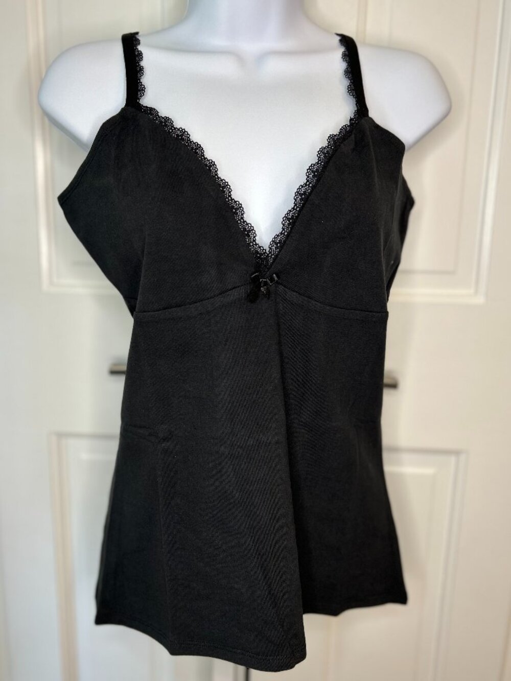 NWT black Pact organic cotton black camisoles - Medium